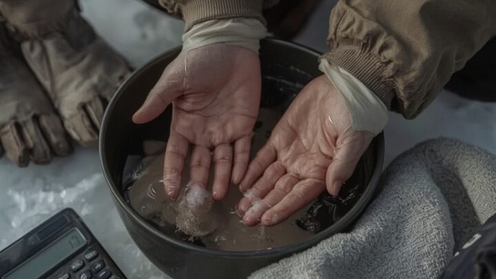 Zimowy ekwipunek chroniący przed odmrożeniami